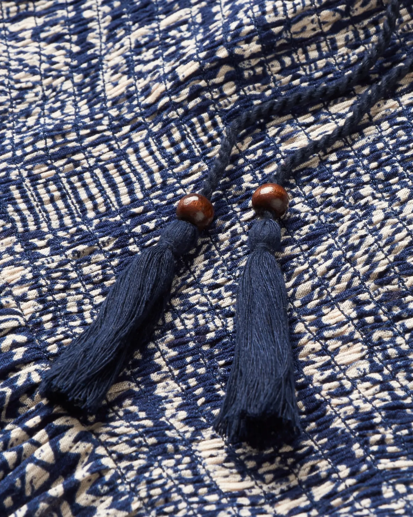 Daylily Lockere Hose - Vintage Patchwork Marineblau