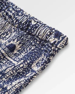 Daylily Lockere Hose - Vintage Patchwork Marineblau