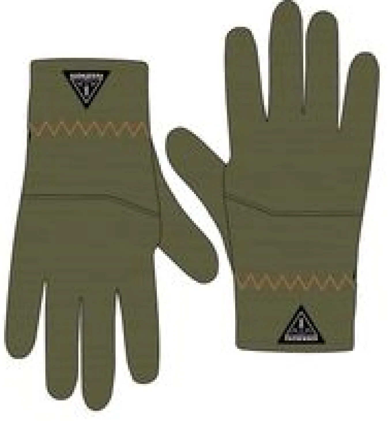 Daytrip Recycelte Polar-Fleece Touchscreen-Handschuhe - Khaki