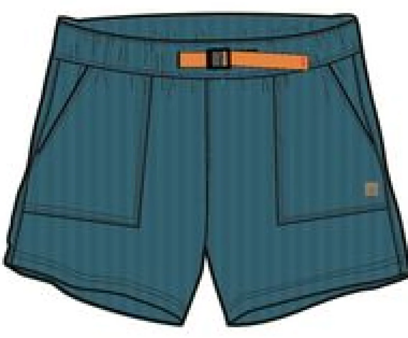 Del Sur Cord Short - Steinblau
