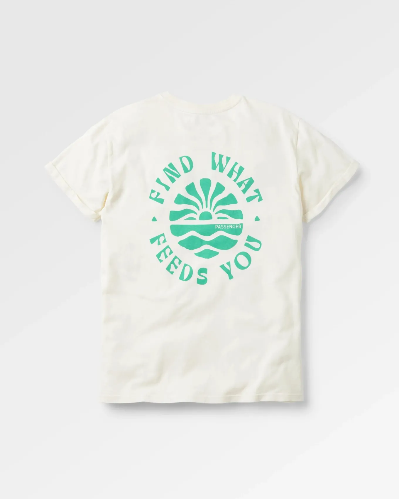 Discovery hochgekrempeltes Ärmel T-Shirt - Marshmallow