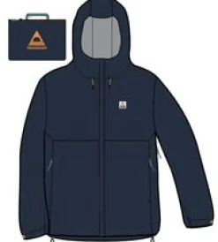 Downpour Recycelte Wasserdichte Jacke - Tiefes Marineblau