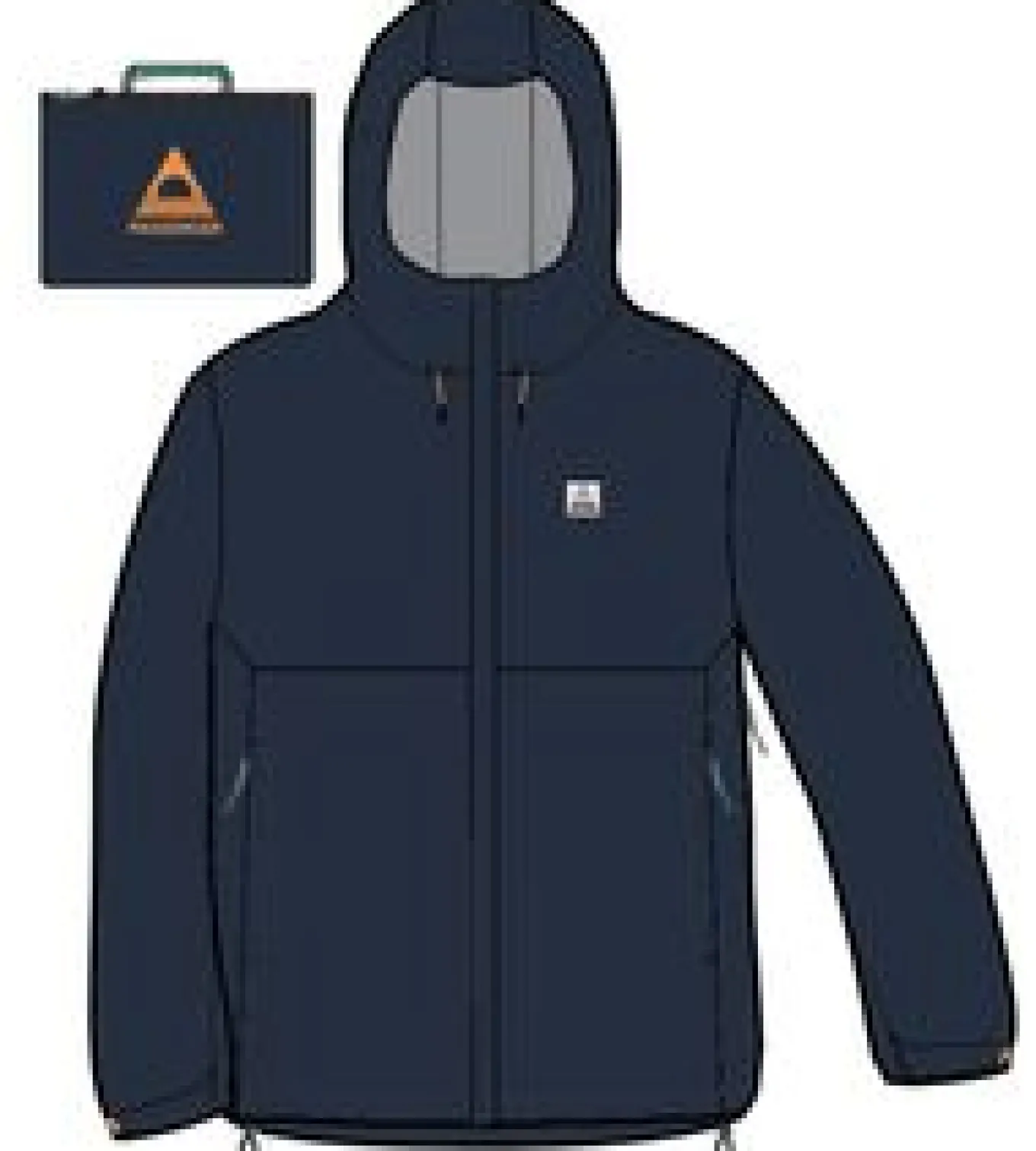 Downpour Recycelte Wasserdichte Jacke - Tiefes Marineblau