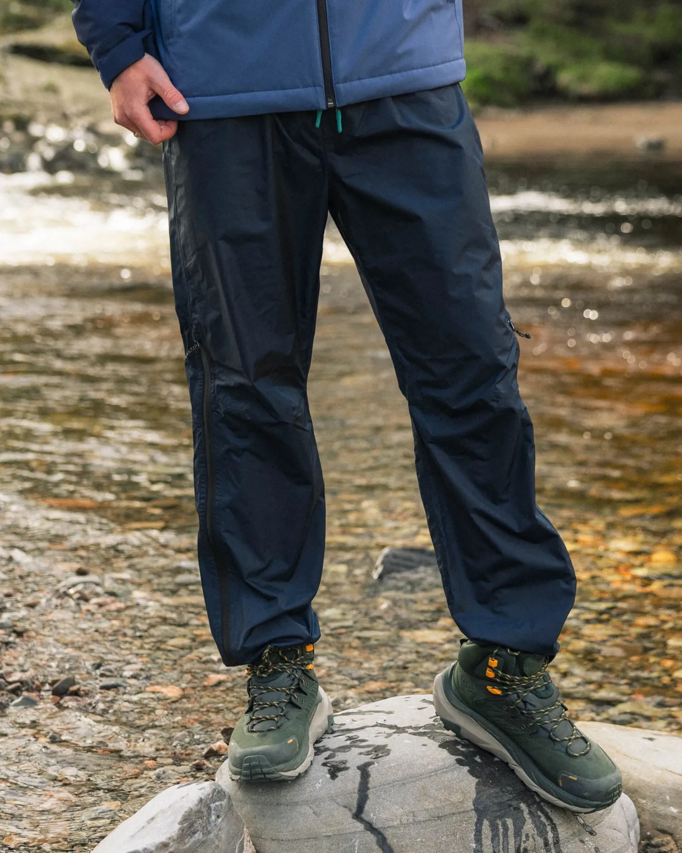 Droplet wasserdichte recycelte Hose - Tiefes Marineblau
