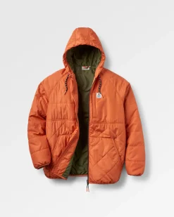 Dylan Recycelte Isolierte Jacke mit Reißverschluss - Gebranntes Orange