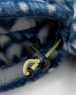 Ebb Recyceltes Polarfleece - Berg Geo Grau Blau