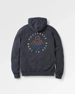 Escapism Recycelter Baumwoll-Kapuzenpullover - Schwarz