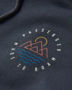 Escapism Recycelter Baumwoll-Kapuzenpullover - Schwarz