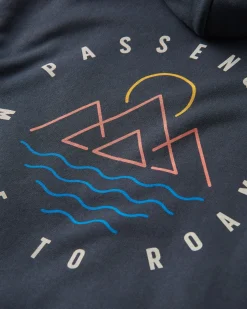 Escapism Recycelter Baumwoll-Kapuzenpullover - Schwarz