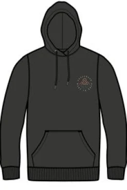 Escapism Recycelter Baumwoll-Kapuzenpullover - Schwarz