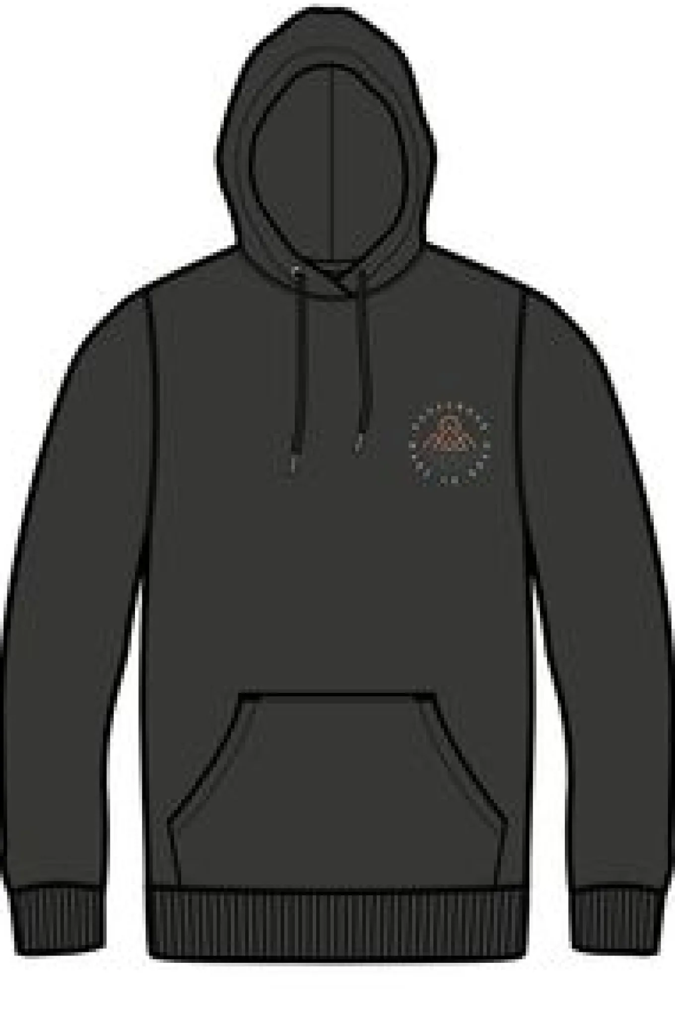 Escapism Recycelter Baumwoll-Kapuzenpullover - Schwarz