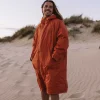 Escapism Recycelter Sherpa-gefütterter Surf Poncho - Rost