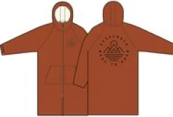 Escapism Recycelter Sherpa-gefütterter Surf Poncho - Rost