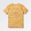 Escapism Recyceltes Baumwoll-T-Shirt - Senfgold