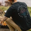 Escapism Recyceltes Baumwoll-T-Shirt - Schwarz