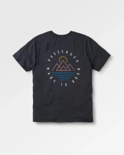 Escapism Recyceltes Baumwoll-T-Shirt - Schwarz