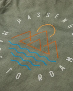 Escapism Recyceltes Baumwoll-T-Shirt - Staubige Olive