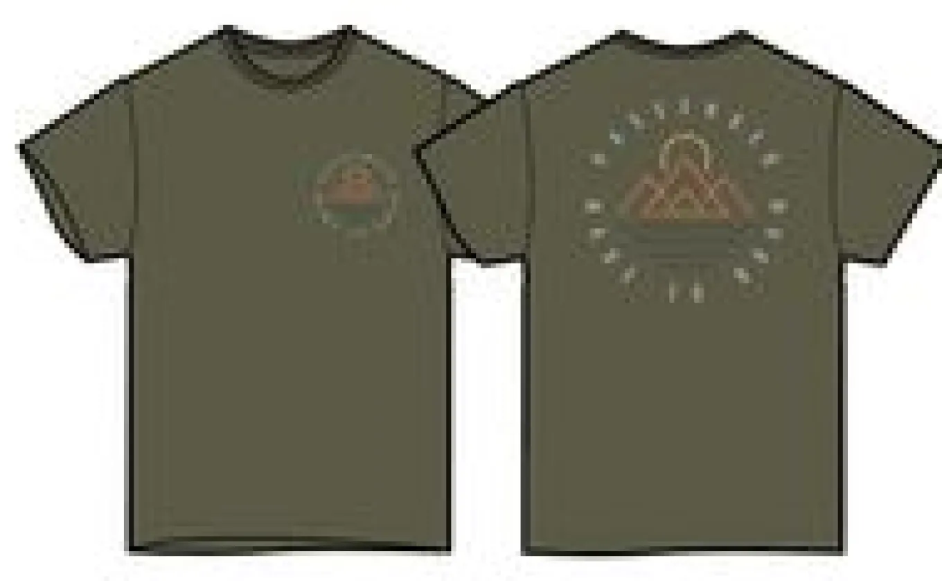 Escapism Recyceltes Baumwoll-T-Shirt - Staubige Olive