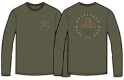 Escapism Recyceltes Langarm-T-Shirt - Staubige Olive