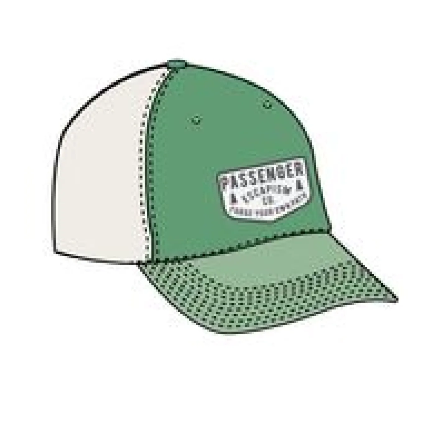 Escapism Trucker Cap - Grüne Feige