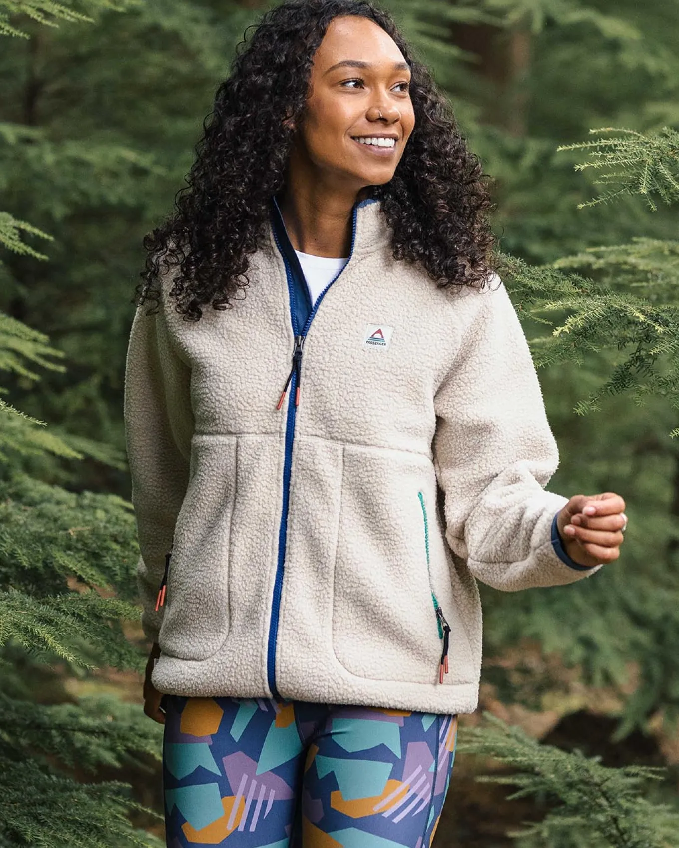 Fairbanks 2.0 Full Zip Recyceltes Sherpa-Fleece - Hafermehl