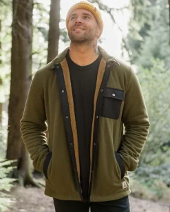 Firelight Sherpa gefüttertes Overshirt - Khaki