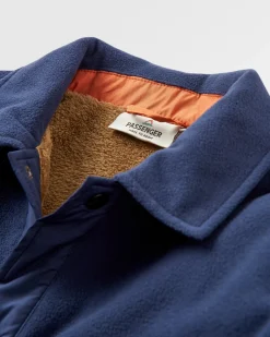 Firelight Sherpa gefüttertes Overshirt - Tiefes Marineblau