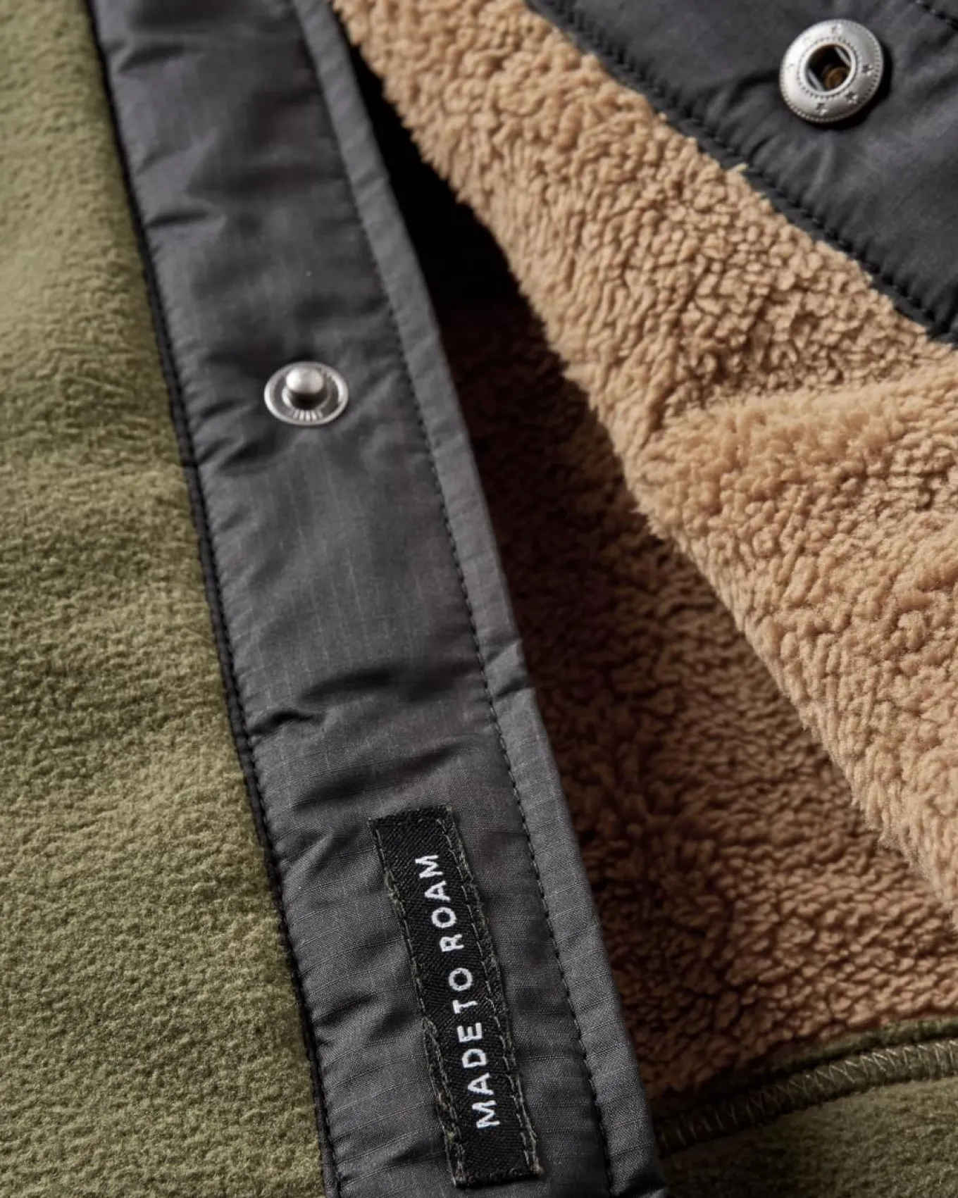 Firelight Sherpa gefüttertes Overshirt - Khaki