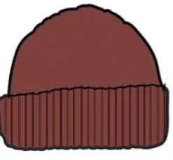 Fireside Recycelter Zopfmuster-Beanie - Roter Ocker
