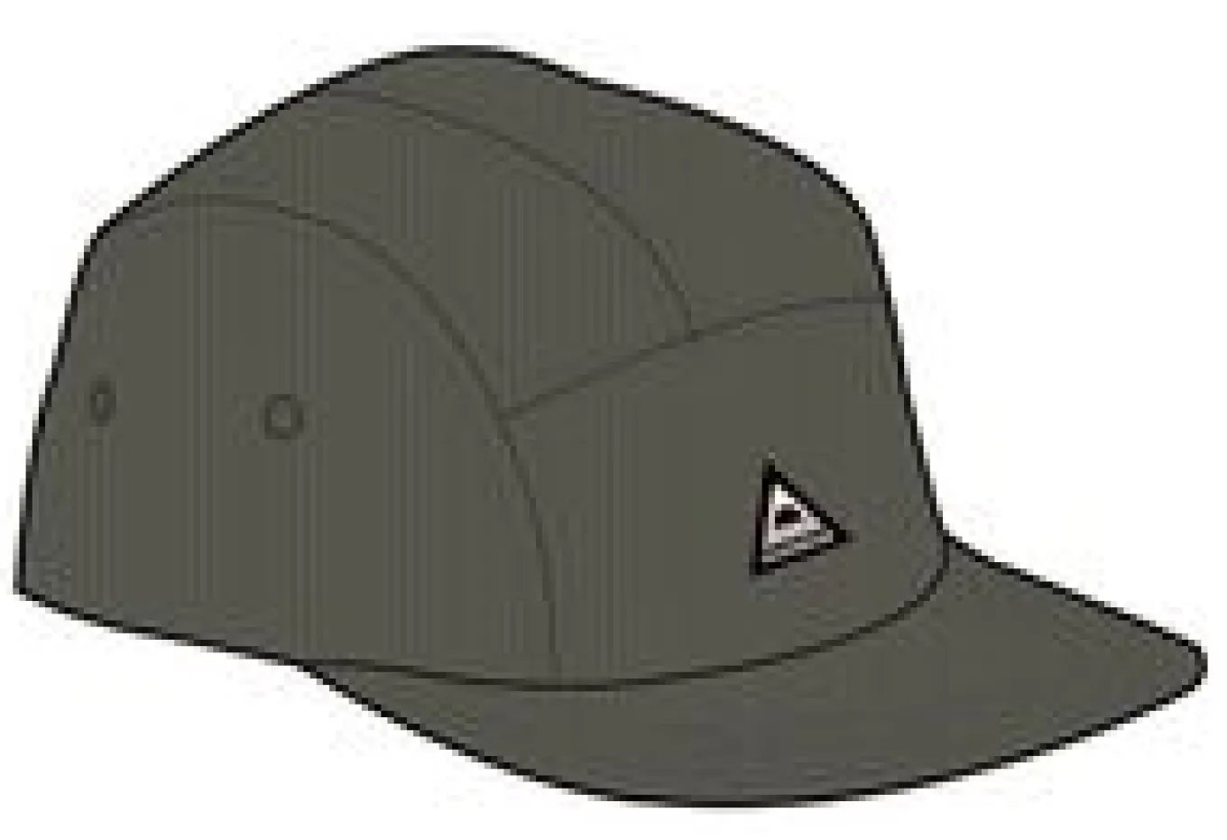 Fixie Recycelte 5 Panel Kappe - Khaki