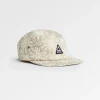 Fixie Recycelte Cord 5-Panel Kappe - Goldene Gewürz/ Seegras Kieselgrau