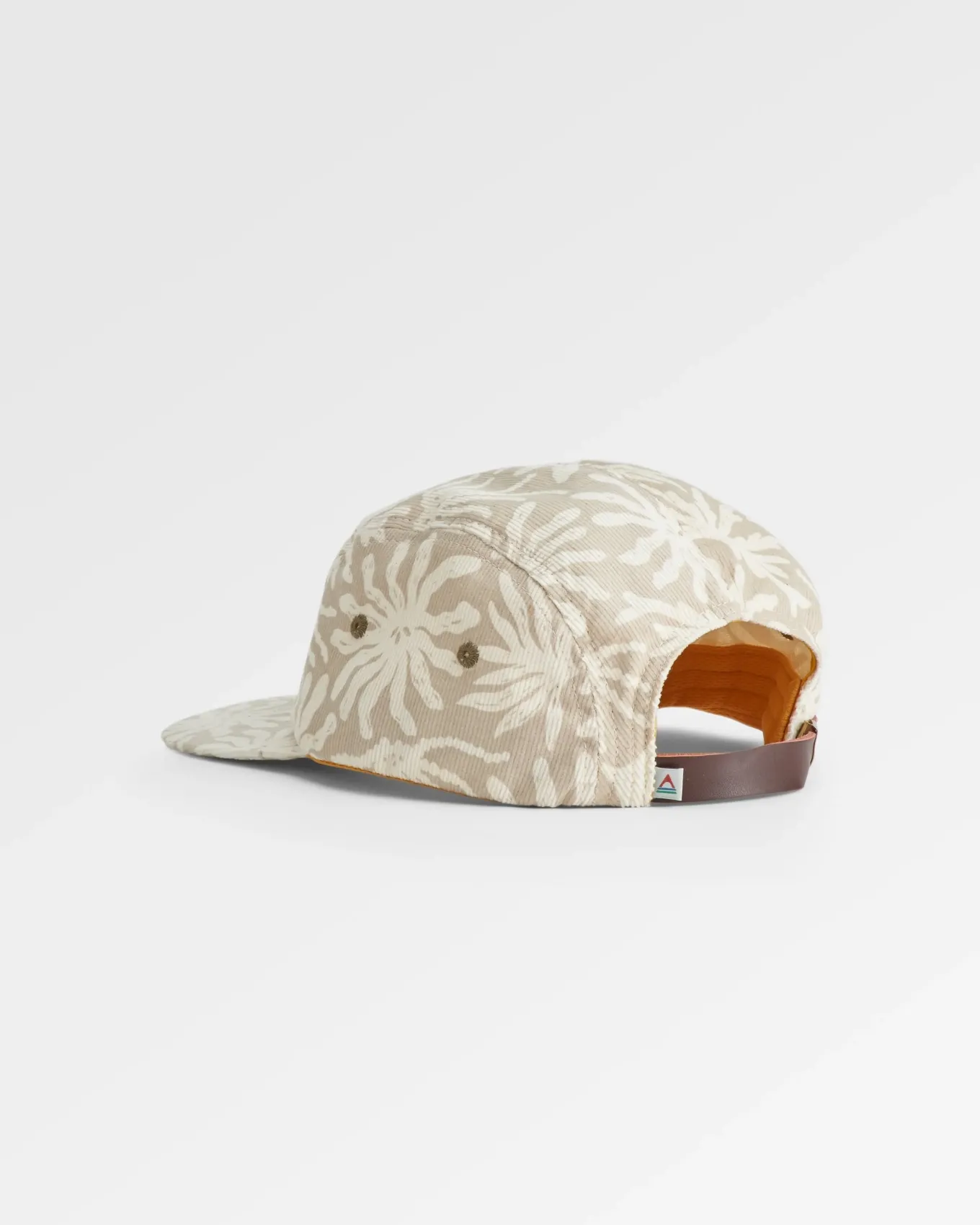 Fixie Recycelte Cord 5-Panel Kappe - Goldene Gewürz/ Seegras Kieselgrau
