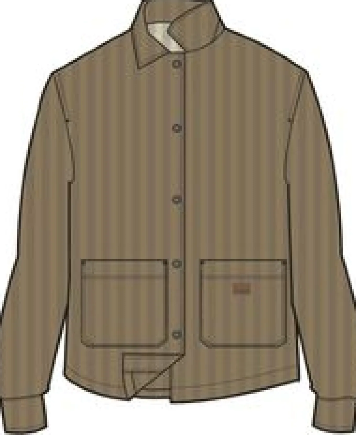 Flint Cord-Overshirt - Biskuit