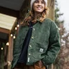 Flint Cord-Overshirt - Tannengrün