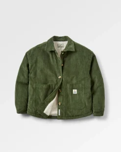 Flint Cord-Overshirt - Tannengrün