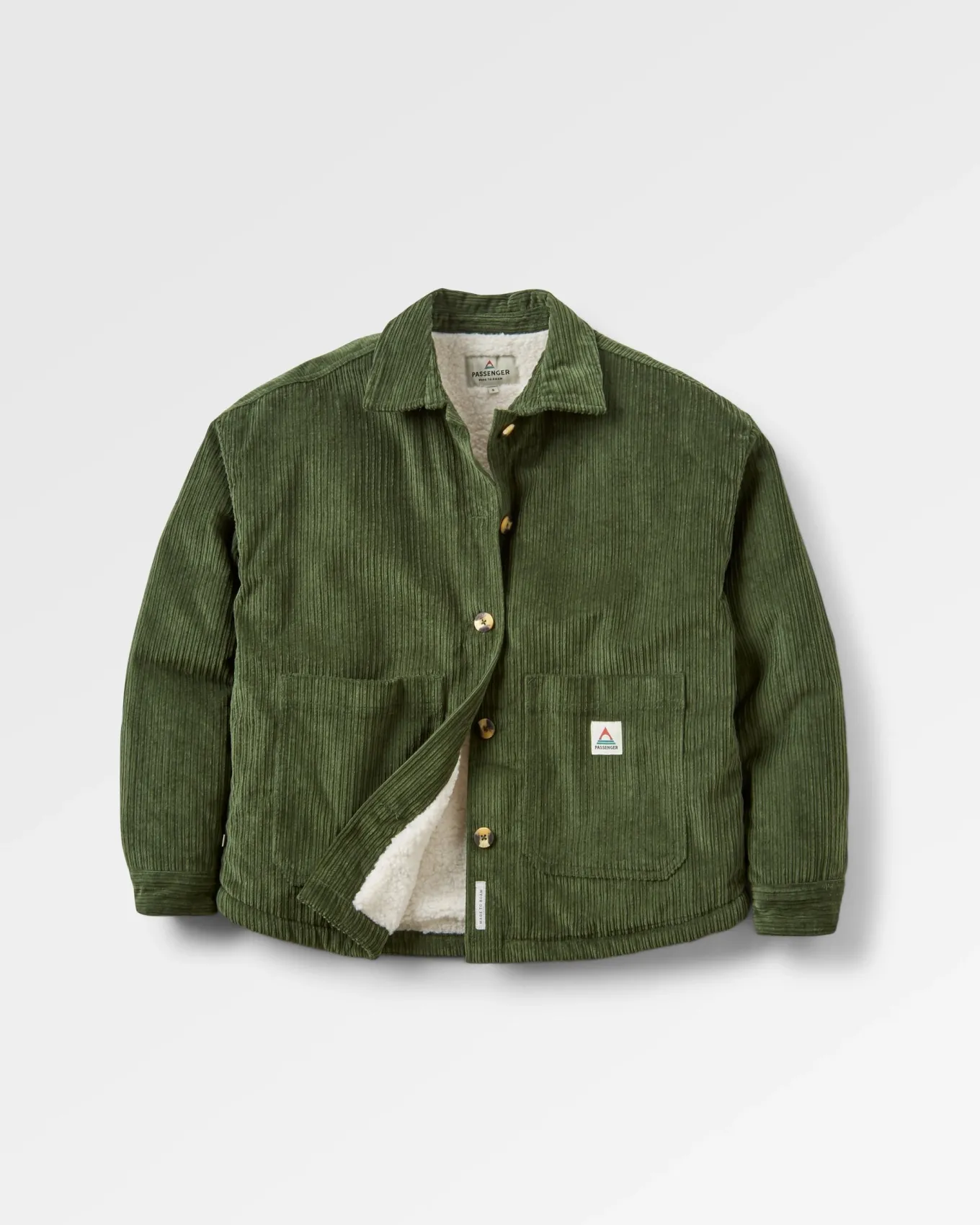 Flint Cord-Overshirt - Tannengrün