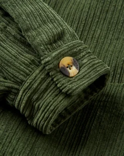 Flint Cord-Overshirt - Tannengrün