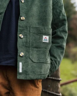 Flint Cord-Overshirt - Tannengrün