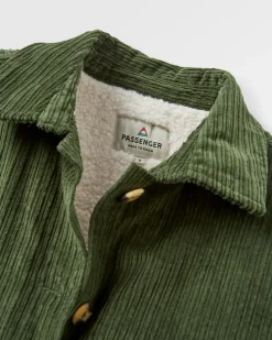Flint Cord-Overshirt - Tannengrün