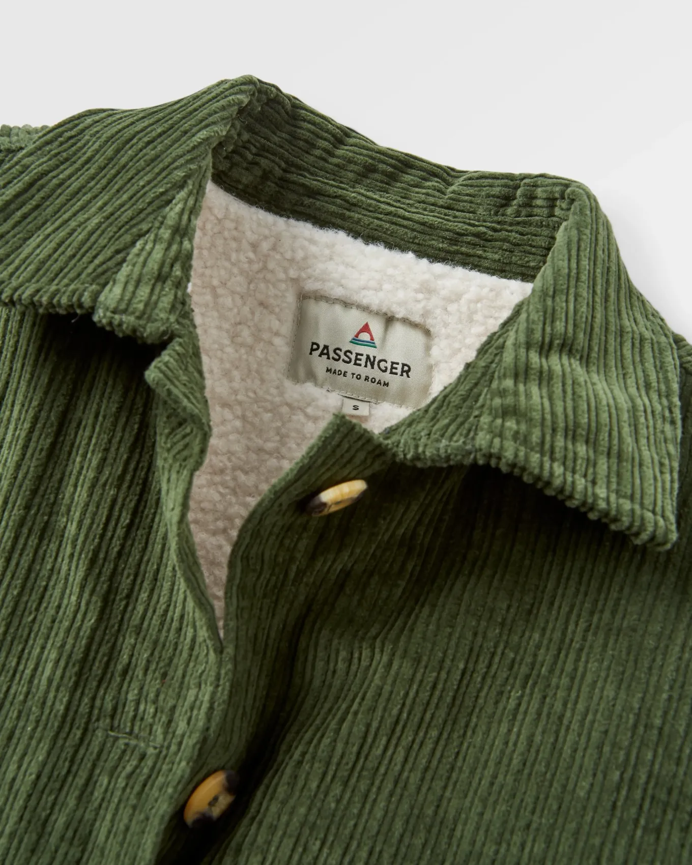 Flint Cord-Overshirt - Tannengrün