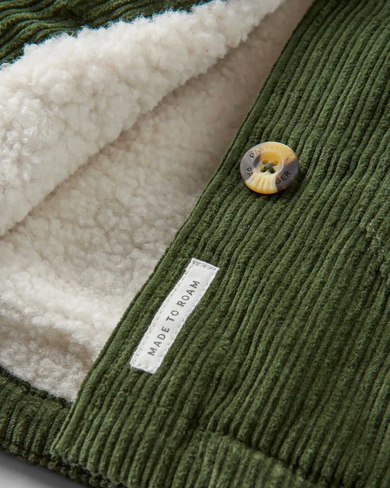 Flint Cord-Overshirt - Tannengrün