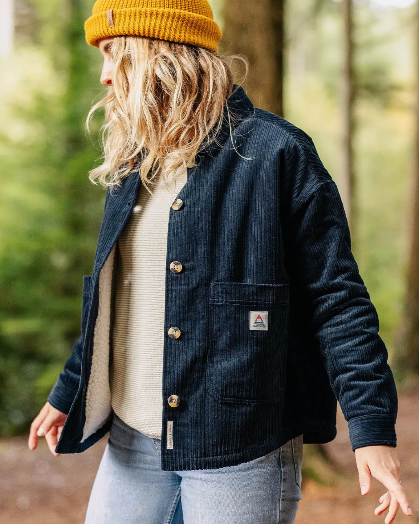 Flint Cord-Overshirt - Tiefes Marineblau