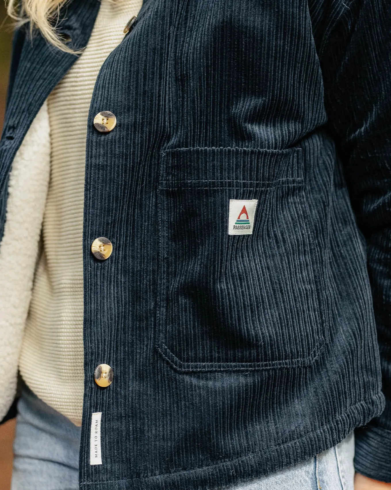 Flint Cord-Overshirt - Tiefes Marineblau