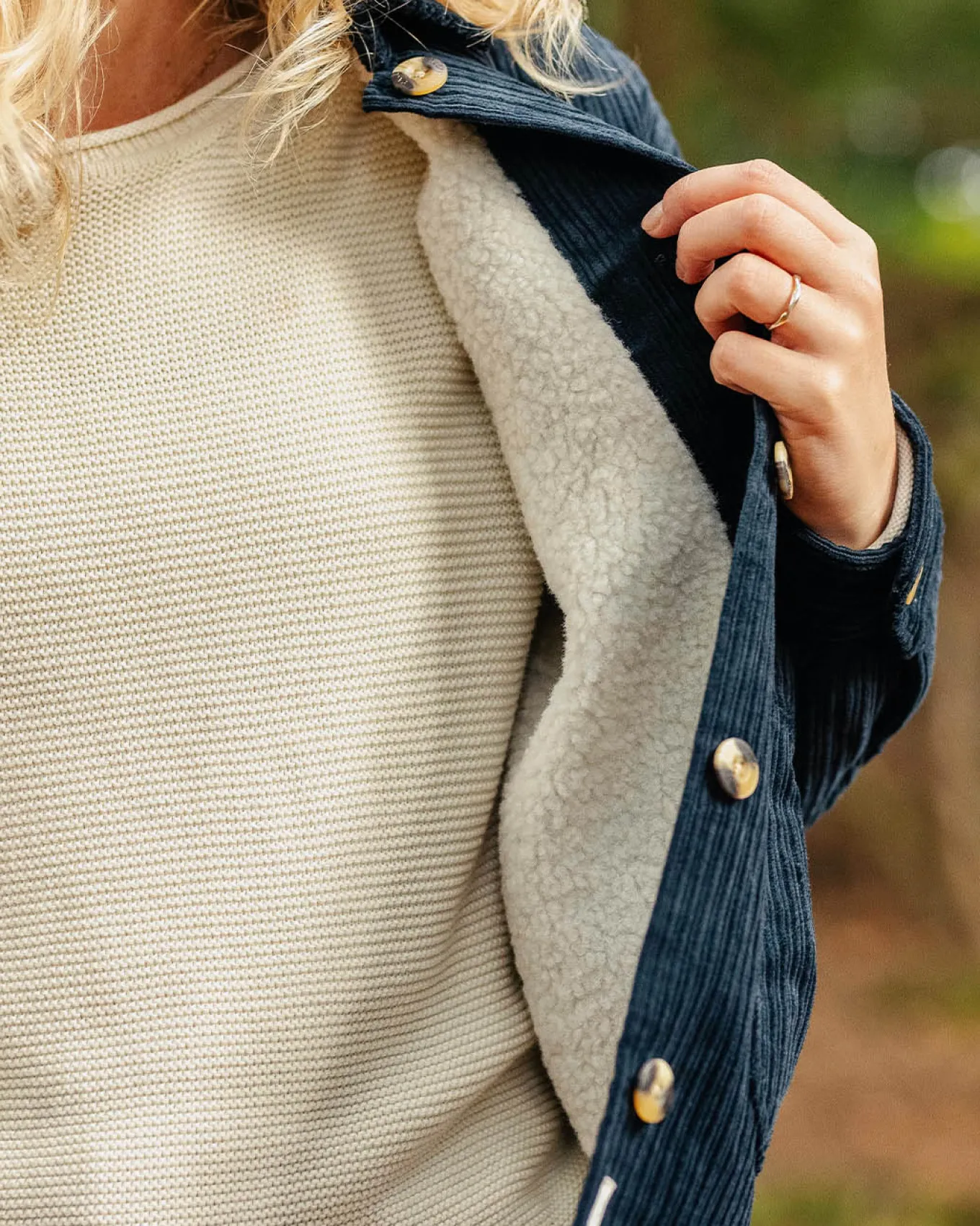 Flint Cord-Overshirt - Tiefes Marineblau