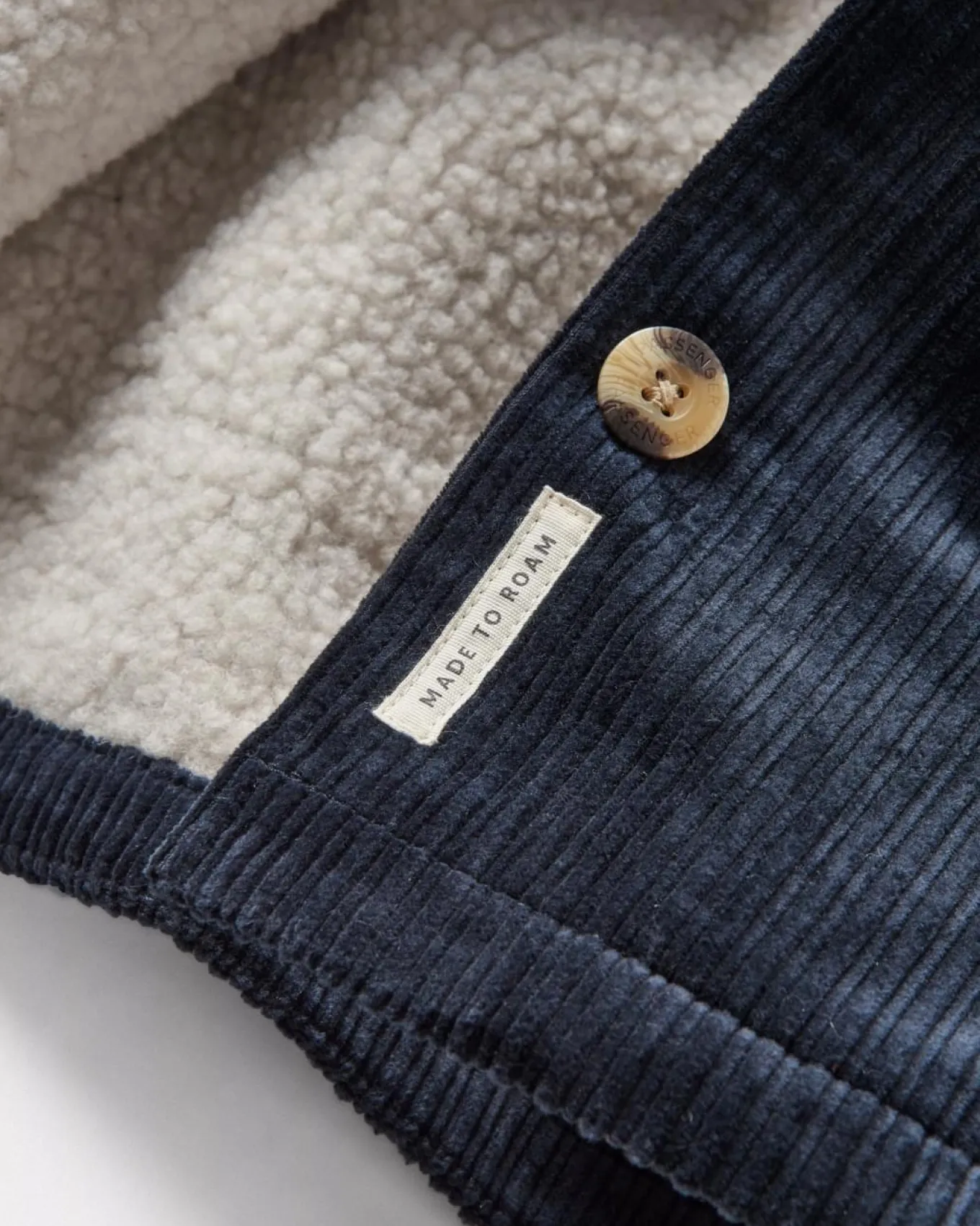 Flint Cord-Overshirt - Tiefes Marineblau