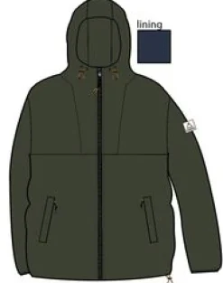 Flynn Recycelte Isolierjacke - Tannengrün