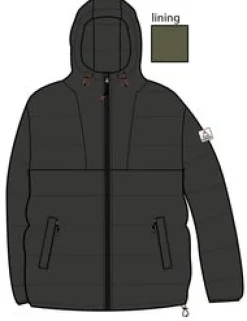Flynn Recycelte Isolierjacke - Schwarz