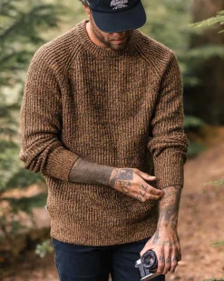 Fog Recycelter Gestrickter Pullover - Staubiges Ocker
