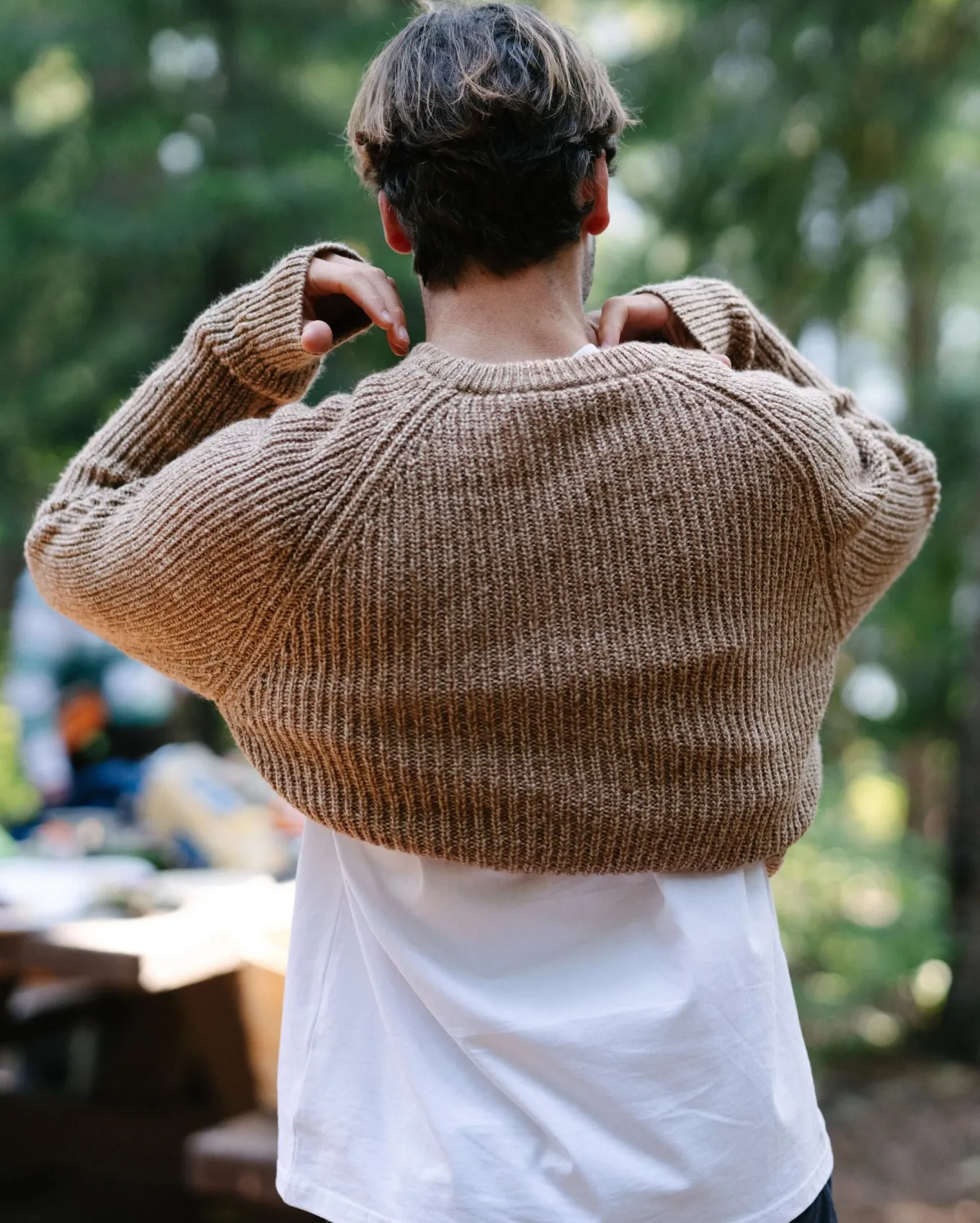 Fog Recycelter Gestrickter Pullover - Stein