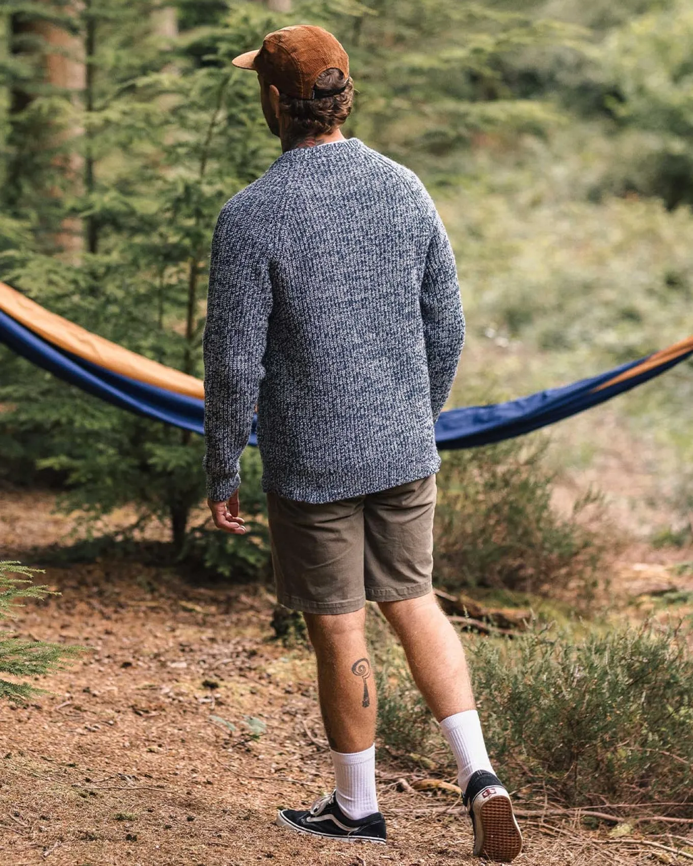 Fog Recycelter Gestrickter Pullover - Graumeliert